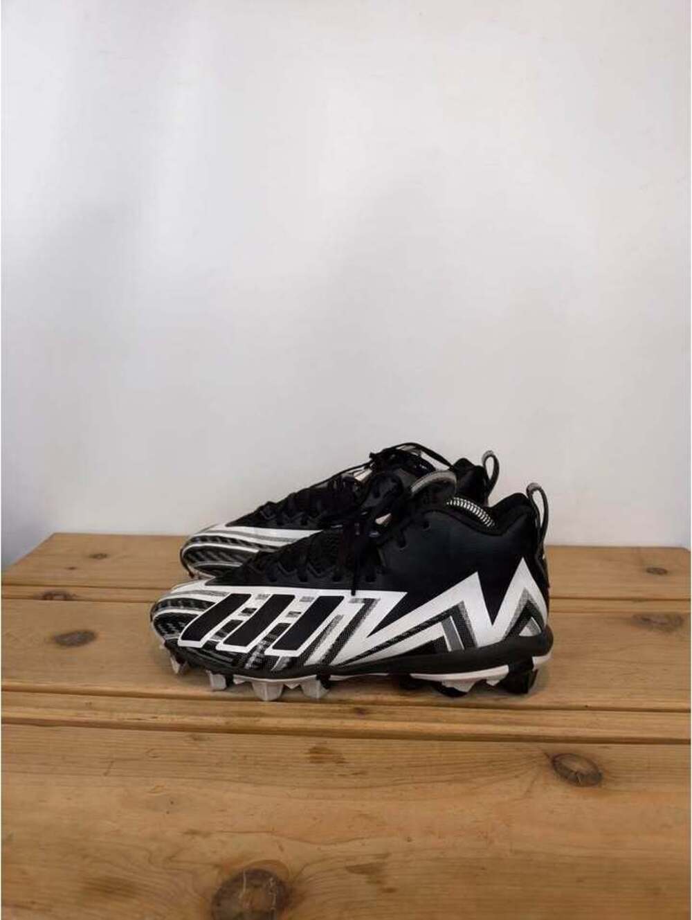 Adidas Freak Spark Football Cleats Black/White Men's Size 8.5